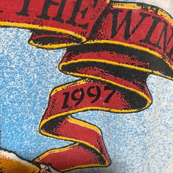 Rare Custom Fringe 1997 Daytona Bike Week Bald Eagle Vintage Cotton Tee Shirt - Picture 5 of 13